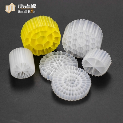 comprar PE38 Reactor de biopelícula de cama móvil de color natural blanco material virgen HDPE Mbbr portador online manufacture