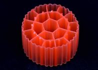 Medios de filtro plásticos materiales K3 del HDPE de la Virgen de los medios de filtro del estanque de peces del color rojo