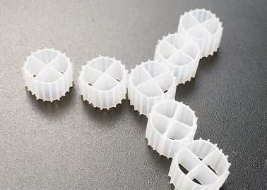 comprar PE A prueba de golpes Acuarios MBBR Filtro Medios de color blanco portador de fda 11 * 7MM MBBR Portador de biopelícula online manufacture