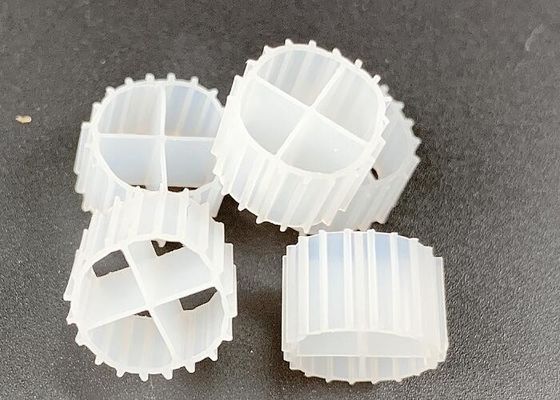 900m2/M3 Biomedia Biotubo MBBR Tratamiento de agua HDPE blanco