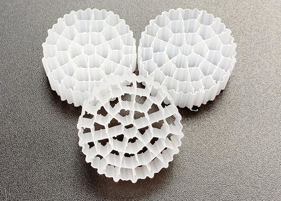 FDA Tecnología A / O segura MBBR Medios de filtro de plástico Material Hdpe blanco