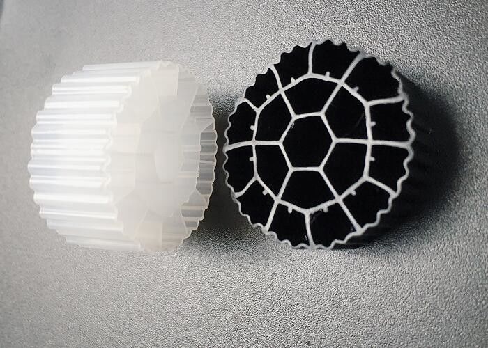 Proceso de células activas Medios MBBR de plástico HDPE de color blanco para SBR
