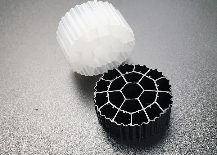 Proceso de células activas Medios MBBR de plástico HDPE de color blanco para SBR