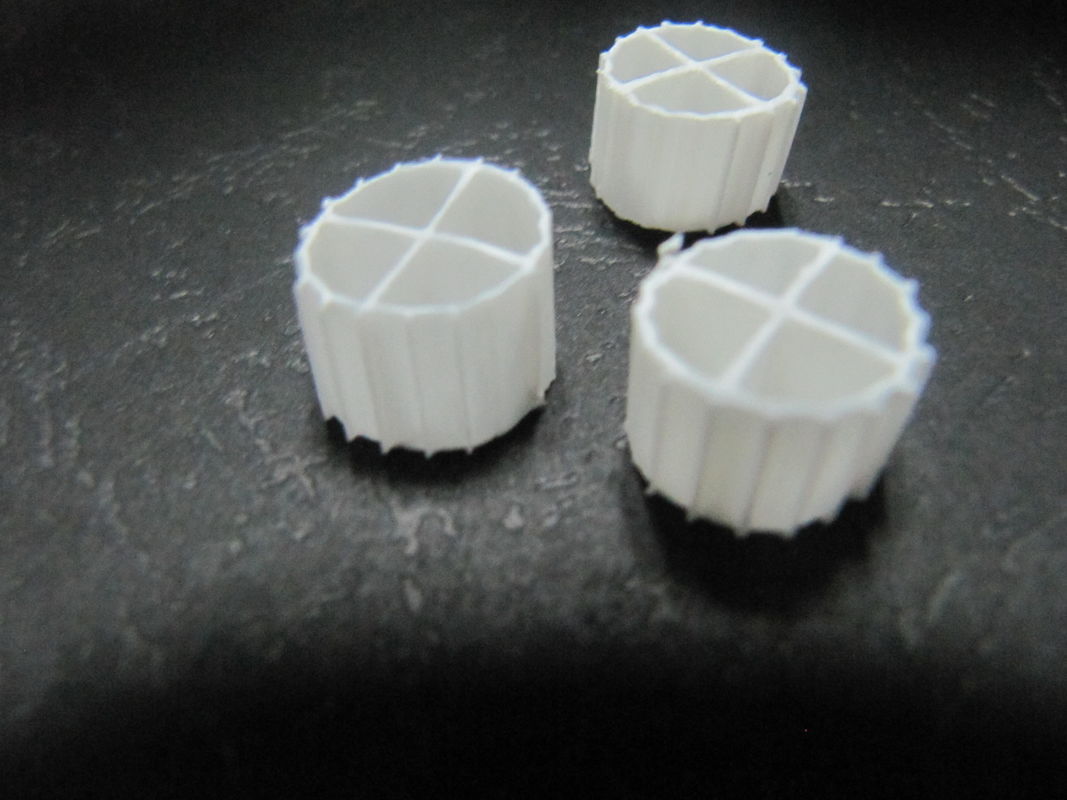 MBBR Bio Media K1 activado con color blanco y material de HDPE virgen