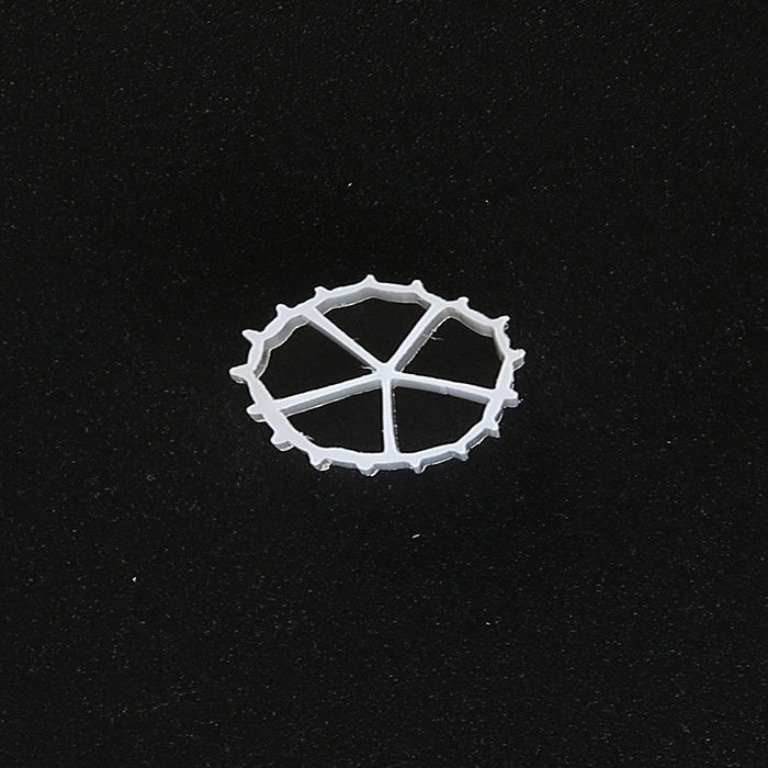 Medios de filtro de HDPE vírgenes de 5 agujeros blancos de larga duración Tamaño 10 mm x 7 mm
