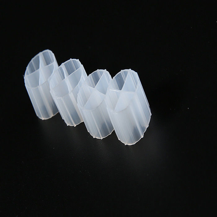 Medios de filtro de color blanco HDPE K1 con material HDPE para aguas residuales