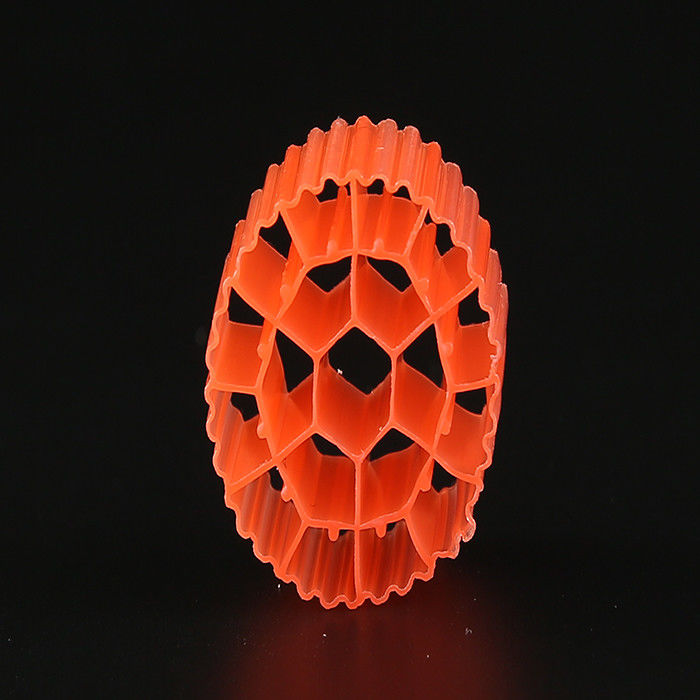 Ahorro de espacio Medios de filtro flotantes rojos K3 Medios de filtro Resistencia al choque