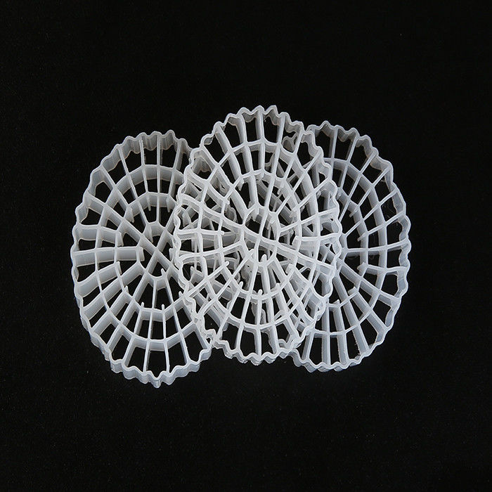 Tratamiento de aguas residuales Medios de filtro de plástico MBBR HDPE biomover grande 1200 m2/m3 Área de superficie Equipo IFAS