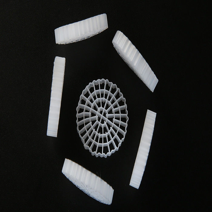 Super Descarburization MBBR Tratamiento de agua Medios flotantes de filtro 25 mm X 4 mm