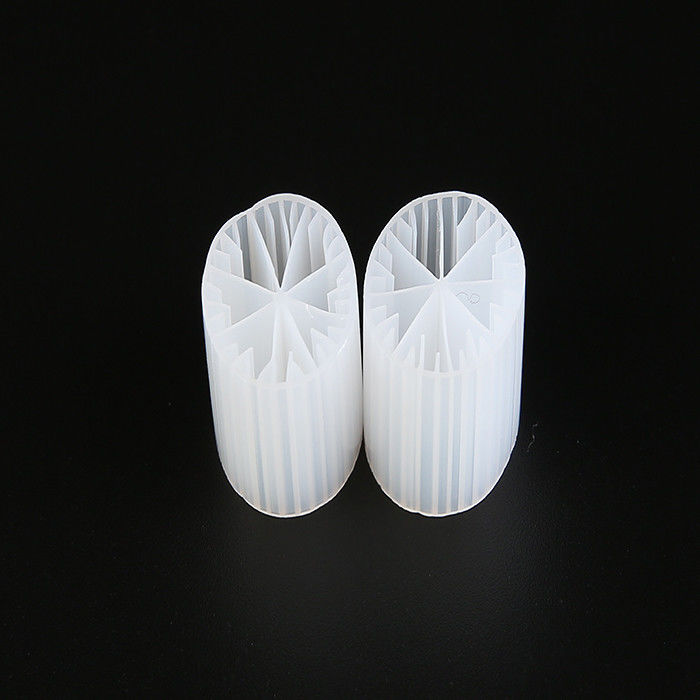 Material virgen HDPE MBBR Bio Media Color blanco 15*15mm Tamaño para aguas residuales