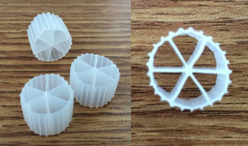 Larga vida útil MBBR Tratamiento de agua K1 Filtro con material virgen HDPE para RAS