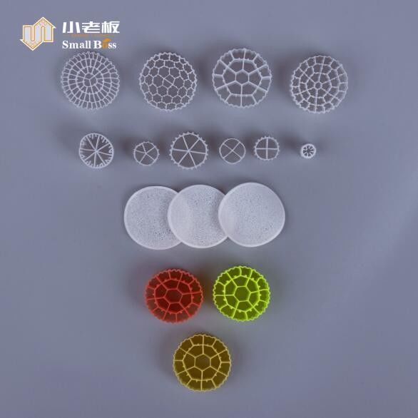 25*10mm FDA 800M2/M3 BIOCELL biotubo flotante con filtro mbbr