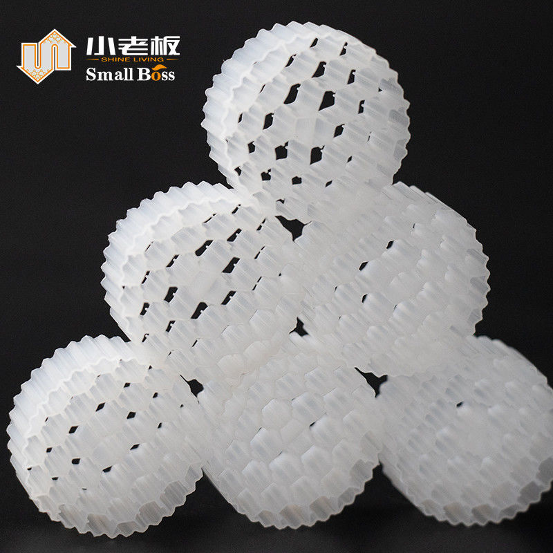 Material de plástico PE38 Biofilter de plástico Medios MBBR Biotransportador para tratamiento de aguas residuales