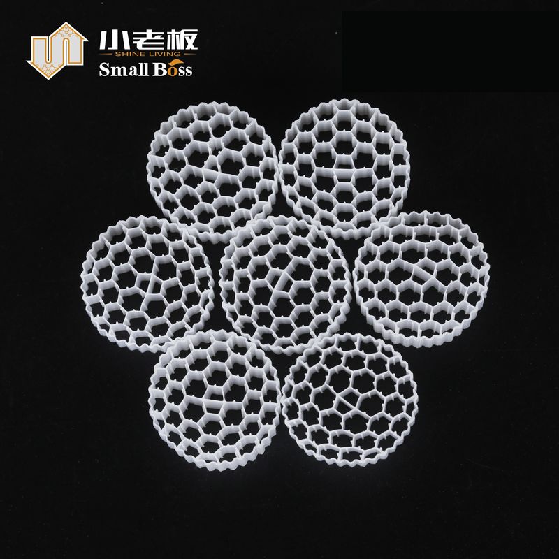 Material de plástico PE38 Biofilter de plástico Medios MBBR Biotransportador para tratamiento de aguas residuales