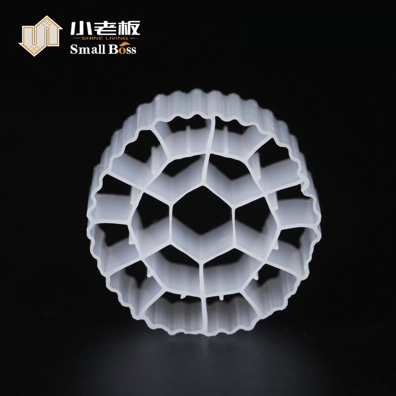 Medios de filtro MBBR blancos K3 HDPE RAS Medios flotantes