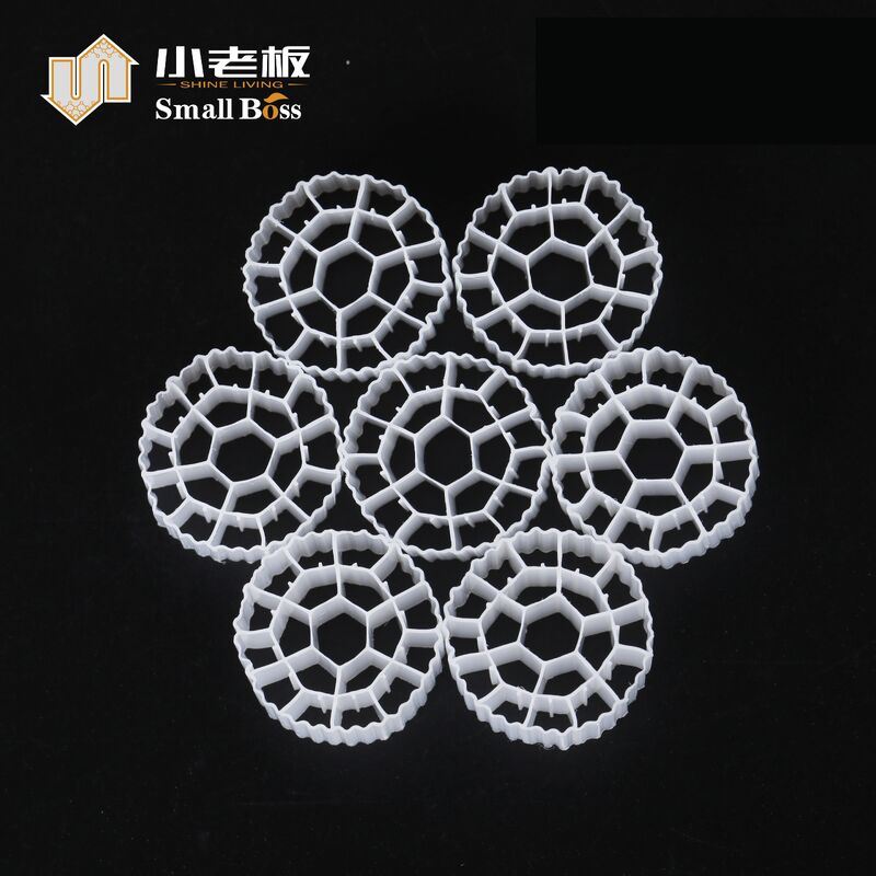 Medios de filtro MBBR blancos K3 HDPE RAS Medios flotantes