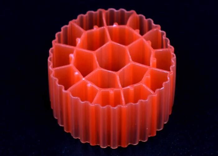 Tratamiento de aguas industriales Medios de filtro de células biológicas rojas, K3 Micro Media