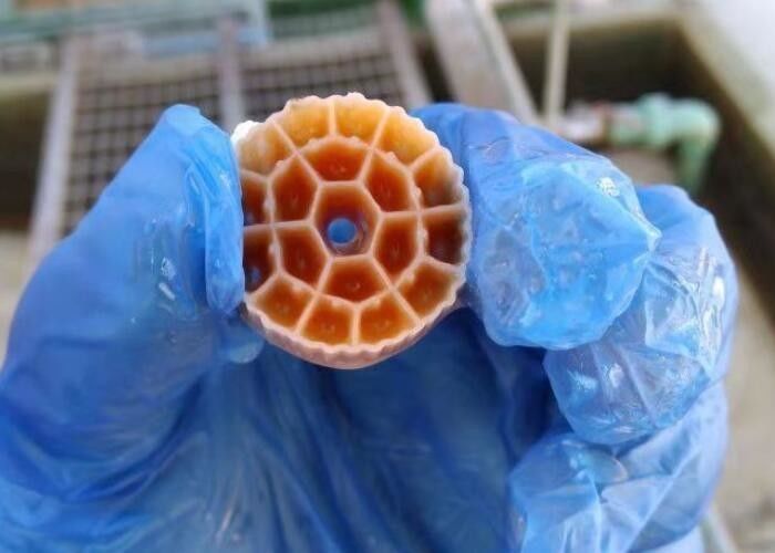 Tratamiento de aguas residuales Biológicas Bio bolas Medios de filtro Mbbr Peso personalizado