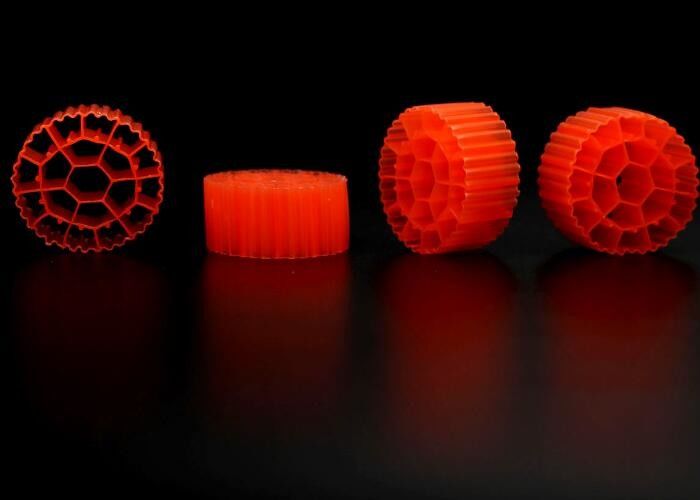 Medios de filtro de biocélulas ecológicos de cualquier color de material virgen HDPE