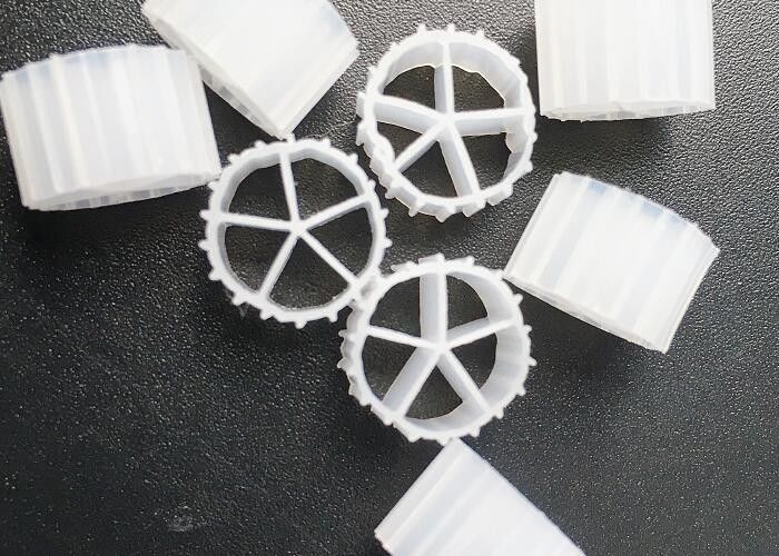 10*7mm MBBR portaviones flotantes piscicultura acuicultura terrestre hdpe material ambiental de gran calidad color blanco