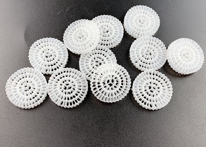 Grado alimenticio Hdpe seguro FDA Material flotante MBBR Medios Bio bolas Medios de filtro