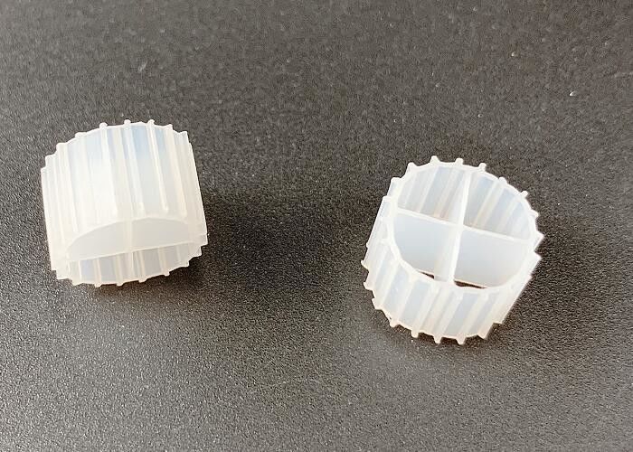 11*7mm MBBR Bio Filter Media K1 con color blanco y material de HDPE virgen