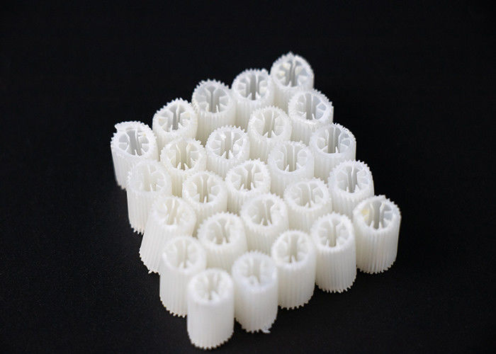 Medios de filtro de bioplásticos Tamaño 5 mm X 10 mm Mayor área de superficie efectiva
