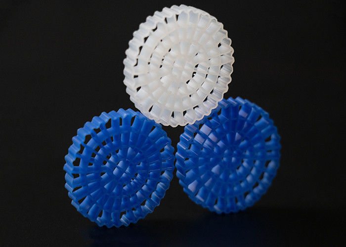 RAS Medios de filtro de plástico blanco MBBR K5 Para piscifactoría, tratamiento de aguas