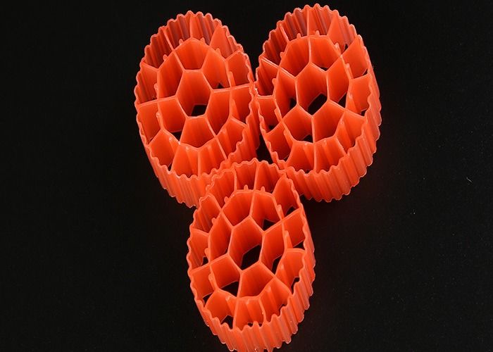 35*18mm de material virgen de HDPE MBBR Bio bolas para acuario MBBR Bio medios PE07 Popular