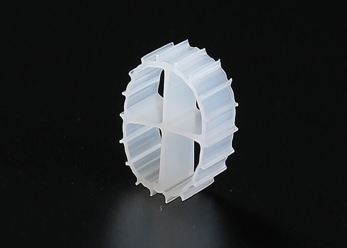 Tratamiento de aguas residuales Cama móvil Filtro de medios Biopipe Consumo de energía más bajo Fab media k1 11 * 7mm color blanco