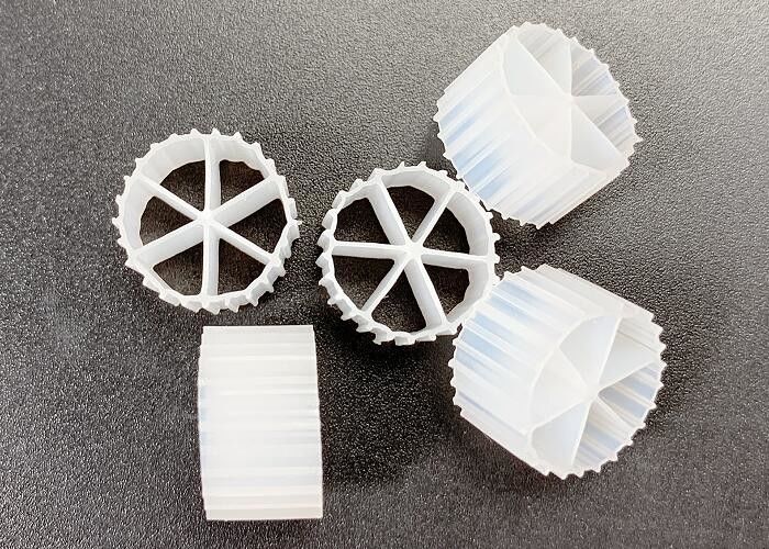 MBBR de mezcla de la cama móvil Bifilm Reactor de material HDPE MBBR K1 Medios de filtro FDA Safty