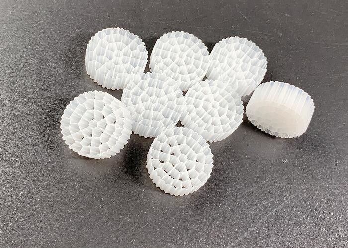 Color blanco SBR Tratamiento del agua de proceso MBBR Medios de filtro ROHS REACH