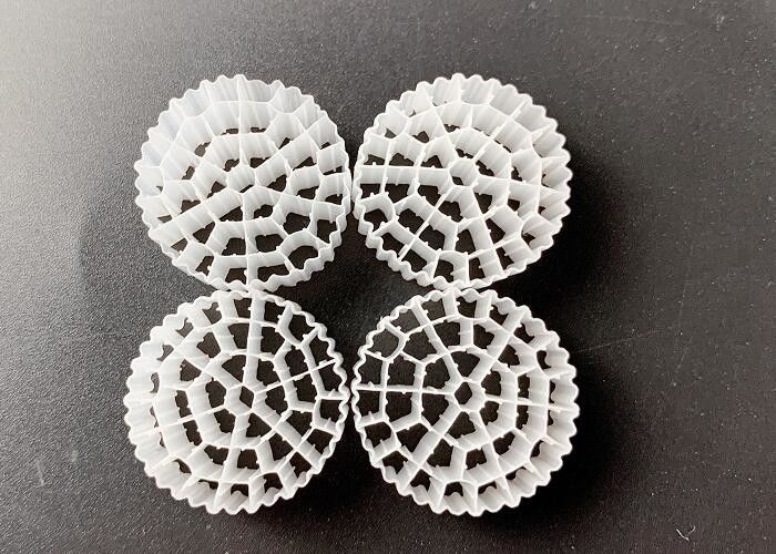 Color blanco SBR Tratamiento del agua de proceso MBBR Medios de filtro ROHS REACH