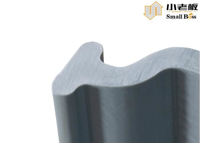 Pile de hojas de PVC de color gris de vinilo extrusión de tipo Z personalizada