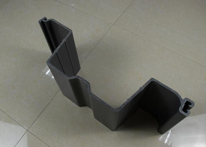 Vinyl PVC de extrusión de la hoja de plástico pila en forma de U de color gris