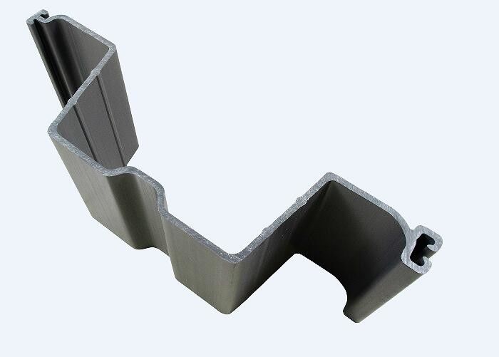 Pileta de chapa de PVC de vinilo gris de espesor 10 mm tipo U con extrusión