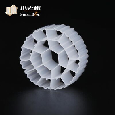 Medios de filtro MBBR blancos K3 HDPE RAS Medios flotantes